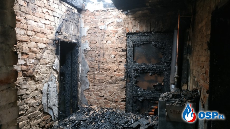 Pożar budynku mieszkalnego Pawłowo 2019 OSP Ochotnicza Straż Pożarna