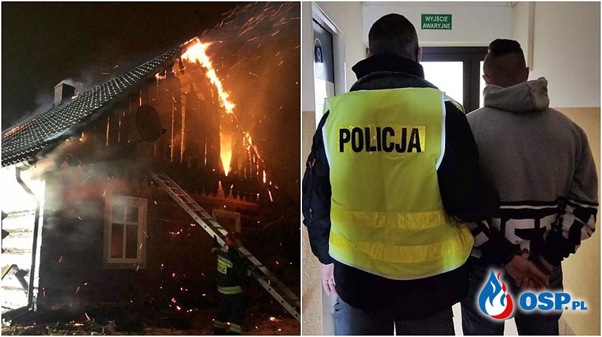 24-latek zamordował kobietę i podpalił dom, by zatrzeć ślady. Grozi mu dożywocie. OSP Ochotnicza Straż Pożarna