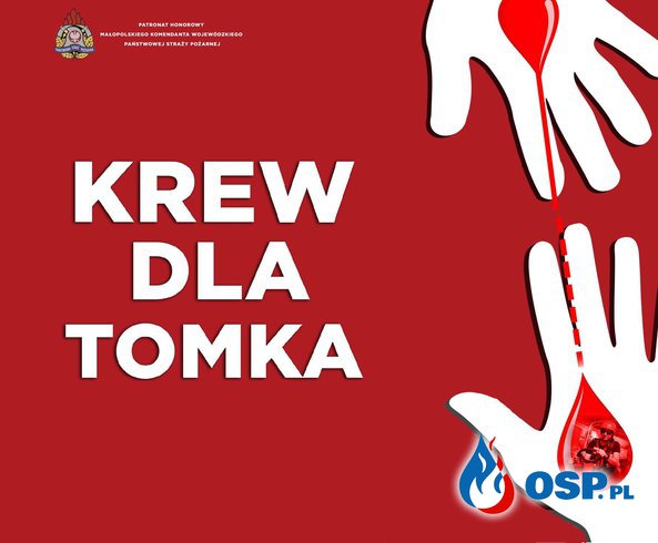 Akcja krwiodawstwa "Krew dla Tomka" OSP Ochotnicza Straż Pożarna