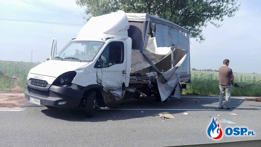Wypadek drogowy w miejscowości Świba OSP Ochotnicza Straż Pożarna