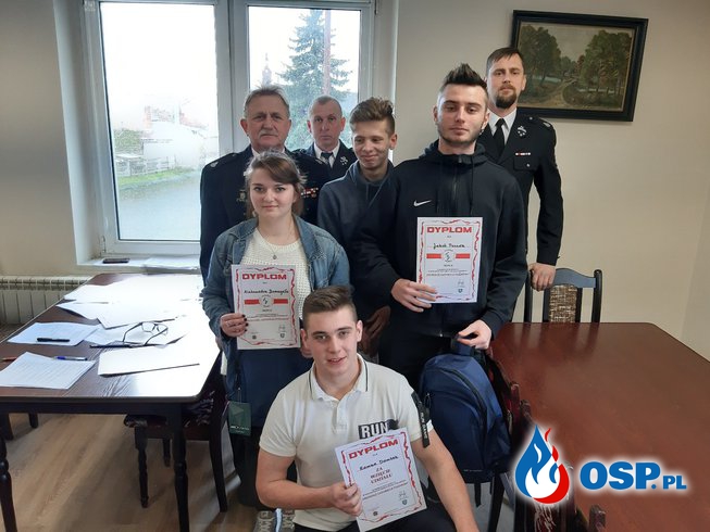 Eliminacje gminne kolejnej edycji konkursu OTWP – „Młodzież zapobiega pożarom" OSP Ochotnicza Straż Pożarna