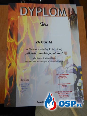 Ogólnopolski Turniej Wiedzy Pożarniczej - Młodzież Zapobiega Pożarom OSP Ochotnicza Straż Pożarna