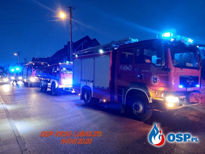 Pożar przewodu komninowego OSP Ochotnicza Straż Pożarna