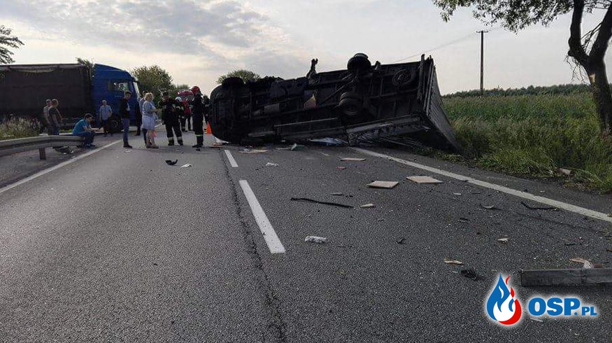 Wypadek drogowy w miejscowości Świba OSP Ochotnicza Straż Pożarna