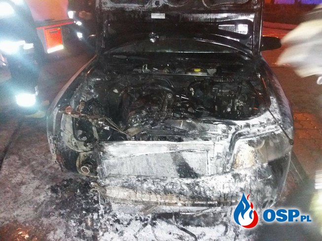Pożar samochodu osobowego- Cerkwica 11.08.2017r. OSP Ochotnicza Straż Pożarna