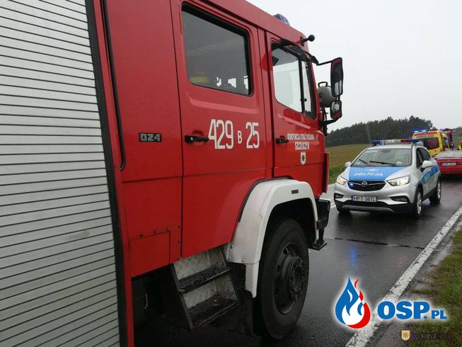 Wypadek na DK58 OSP Ochotnicza Straż Pożarna