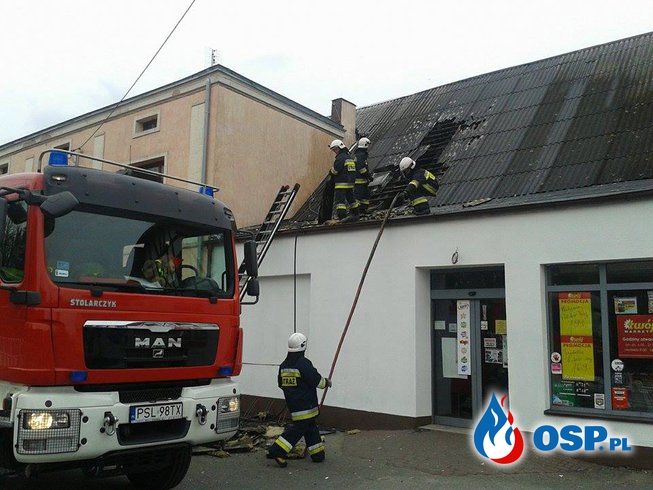 Pożar marketu w Orchowie OSP Ochotnicza Straż Pożarna