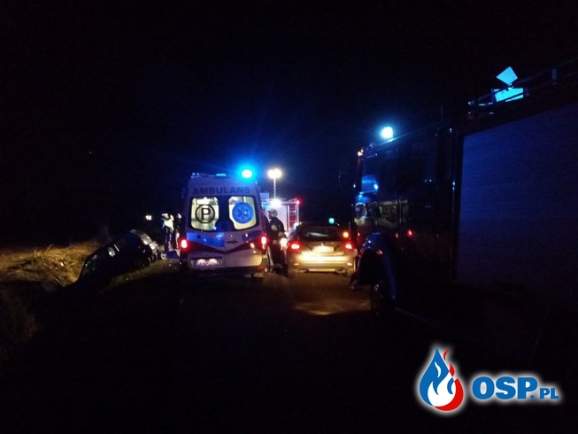 Wypadek na trasie Biała - Solec OSP Ochotnicza Straż Pożarna