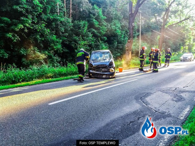  Wypadek! Trzy pojazdy w tym Ambulans droga 137 OSP Ochotnicza Straż Pożarna
