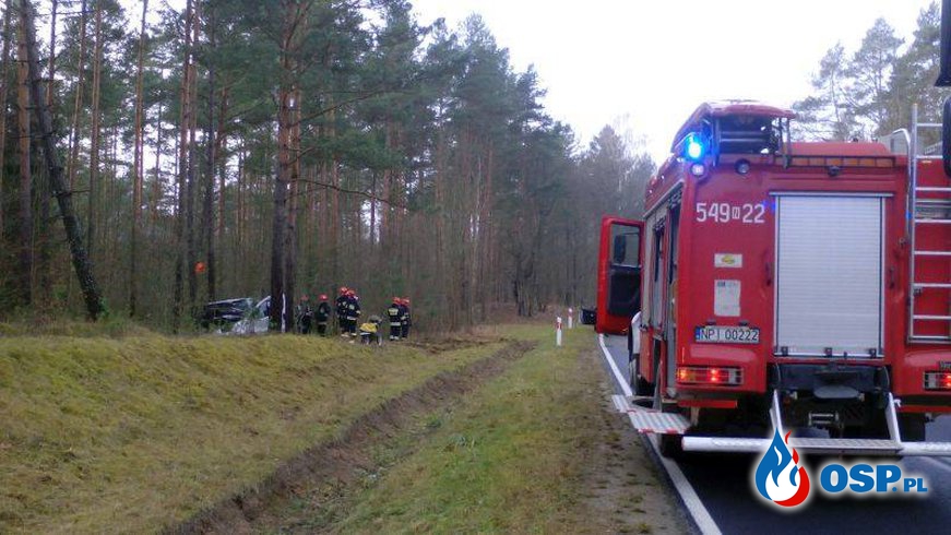 Wypadek na szestnastce OSP Ochotnicza Straż Pożarna