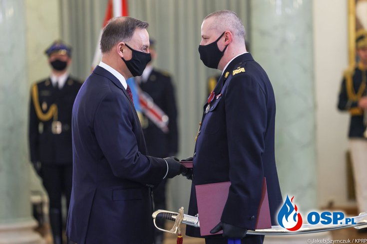 Prezydent RP wręczył strażakom awanse generalskie i odznaczenia państwowe OSP Ochotnicza Straż Pożarna