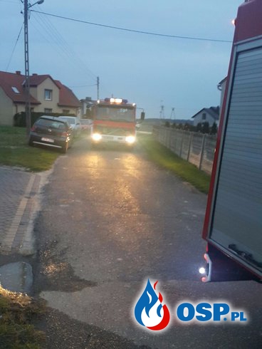 Pożar domu jednorodzinnego w miejscowości Łącznik OSP Ochotnicza Straż Pożarna