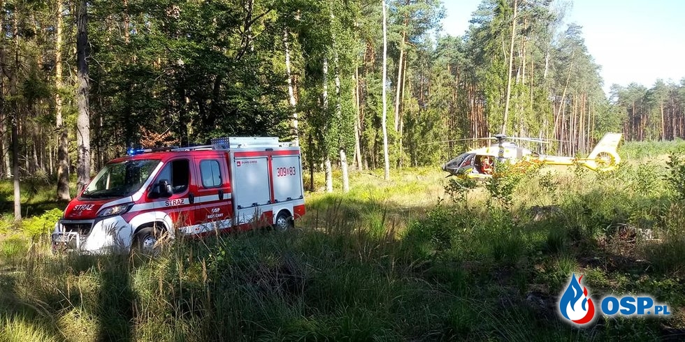 Kobieta zginęła w wypadku motocykla i osobówki pod Opolem. OSP Ochotnicza Straż Pożarna