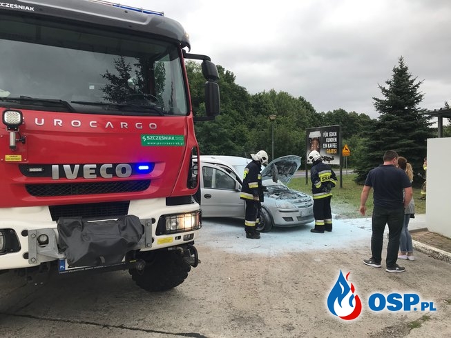 105/2019 Pożar samochodu na DK26 OSP Ochotnicza Straż Pożarna