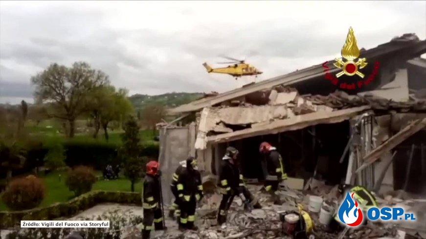 Wybuch i pożar fabryce medycznej marihuany we Włoszech OSP Ochotnicza Straż Pożarna