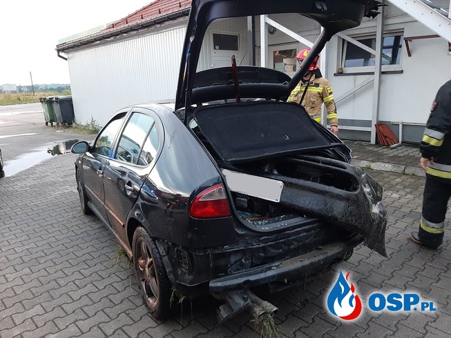 Kolizja samochodu osobowego obok stacji paliw BP - 2 lipca 2020r. OSP Ochotnicza Straż Pożarna