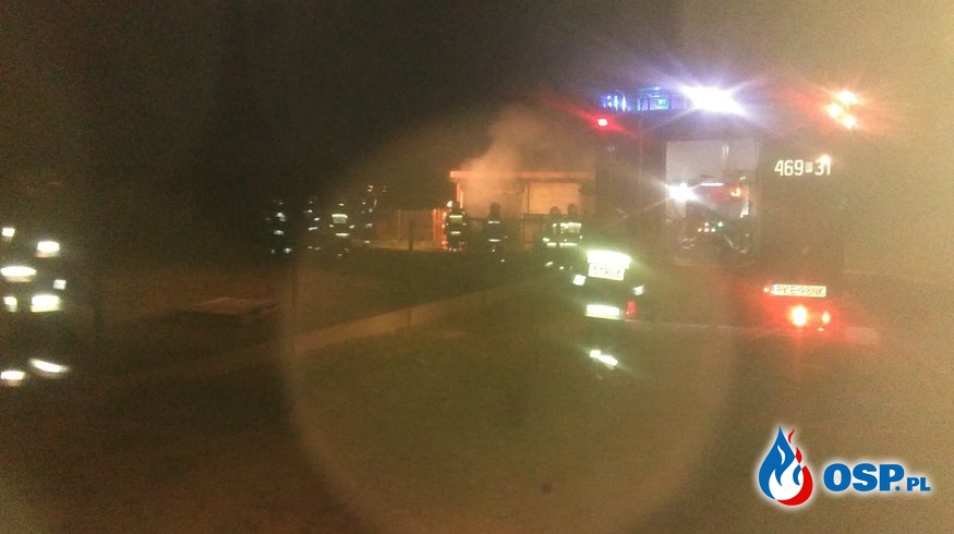 Pożar garażu w Miechowie OSP Ochotnicza Straż Pożarna