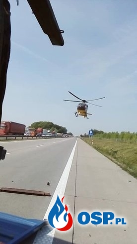 Dwa wypadki na A4 pod Wrocławiem. Korek sięgał 17 kilometrów! OSP Ochotnicza Straż Pożarna