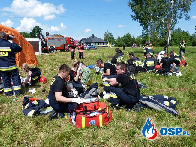 Ćwiczenia służb przed ŚDM 2016 w Dąbrówce k. Bochni OSP Ochotnicza Straż Pożarna