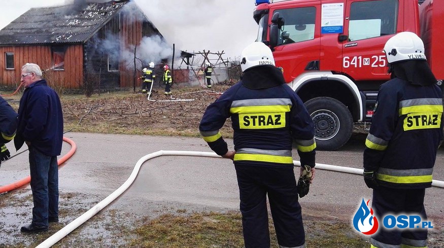 Akcja 4/2016 - Pożar budynku mieszkalnego w miejscowości Żółkwy OSP Ochotnicza Straż Pożarna