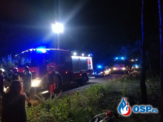 Wypadek motocyklisty na Zalesiu OSP Ochotnicza Straż Pożarna