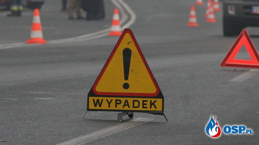 Chrósty Wysińskie-Czołowe zderzenie dwóch pojazdów OSP Ochotnicza Straż Pożarna