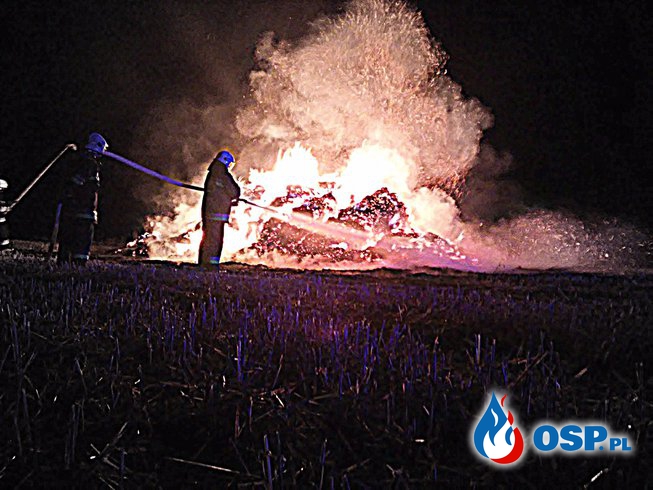 Pożar Stogu słomy OSP Ochotnicza Straż Pożarna
