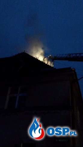 Pożar komina w Hanusku OSP Ochotnicza Straż Pożarna