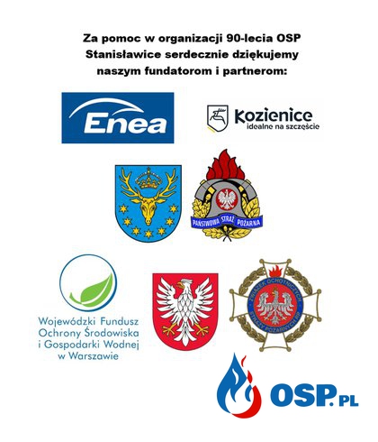 Obchody 90-lecia Ochotniczej Straży Pożarnej w Stanisławicach. OSP Ochotnicza Straż Pożarna