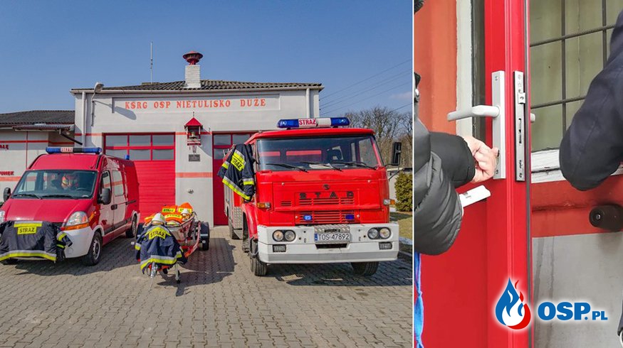 Strażacy stracili pomieszczenia w remizie. "Burmistrz kazał wymienić zamki". OSP Ochotnicza Straż Pożarna