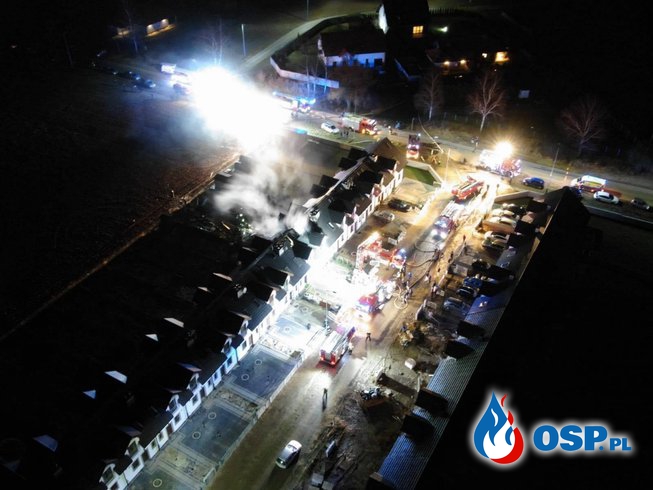Brodowo - pożar szeregowców OSP Ochotnicza Straż Pożarna