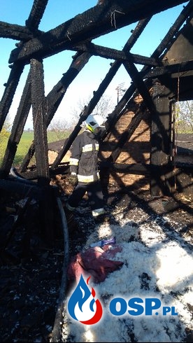 Tragiczny pożar budynku jednorodzinnego w Tupadłach OSP Ochotnicza Straż Pożarna