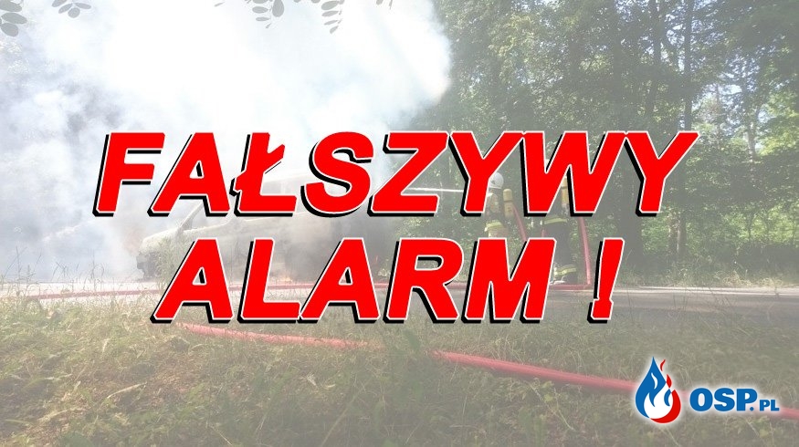 126/2019 Pożar samochodu - fałszywy alarm OSP Ochotnicza Straż Pożarna