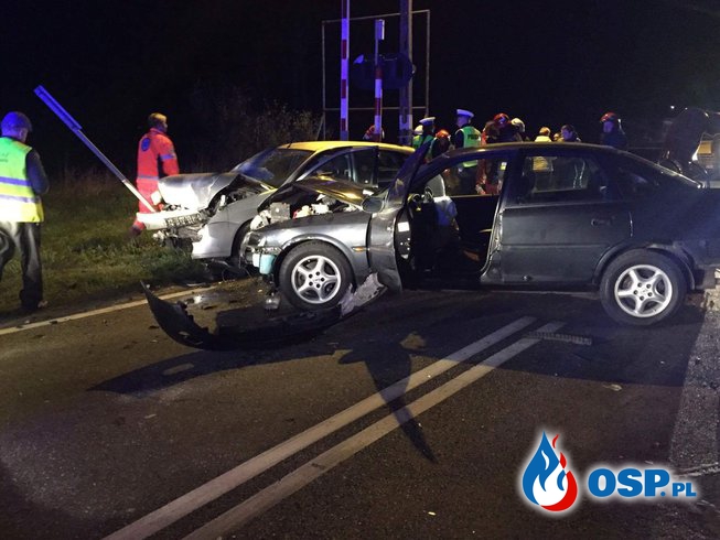 Wypadek drogowy na DK 11 pomiędzy Słupią pod Kępnem, a Piaskami OSP Ochotnicza Straż Pożarna