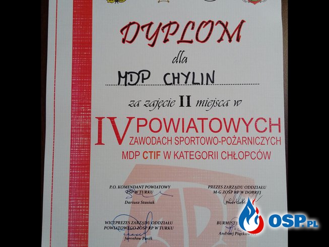 IV Powiatowe Zawody MDP wg CTIF OSP Ochotnicza Straż Pożarna