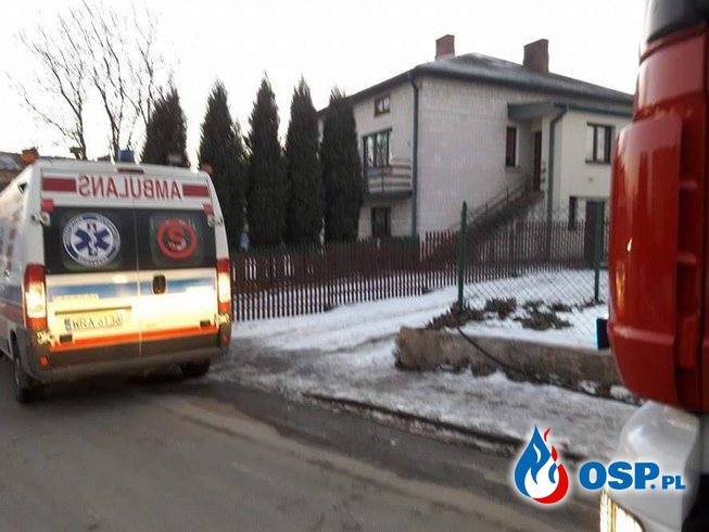 Pożar domu - jedna osoba poszkodowana OSP Ochotnicza Straż Pożarna