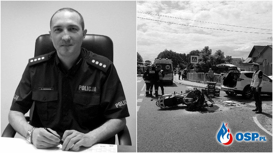 Komendant policji z Mikołowa zginął w wypadku samochodowym OSP Ochotnicza Straż Pożarna