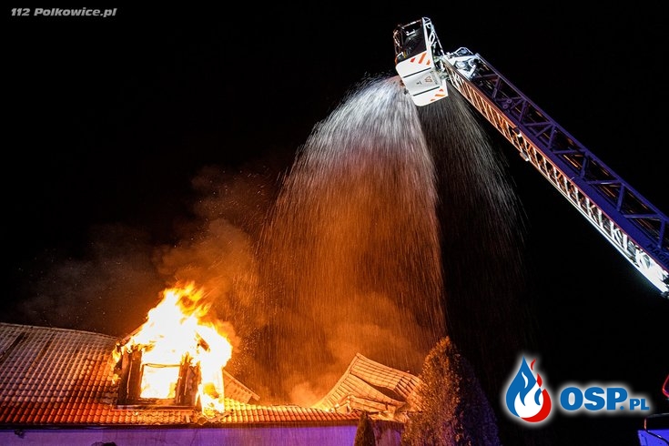 Pożar warsztatu w Chocianowie OSP Ochotnicza Straż Pożarna