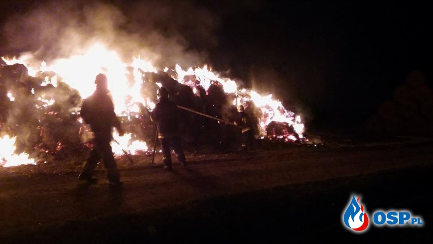 Pożar stogu słomy w miejscowości Landzmierz OSP Ochotnicza Straż Pożarna