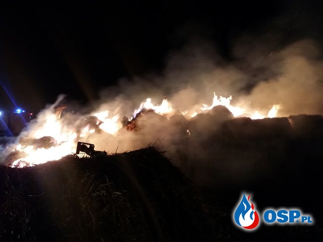 #04 Pożar sterty słomy na trasie Śmicz-Ścinawa Mała OSP Ochotnicza Straż Pożarna
