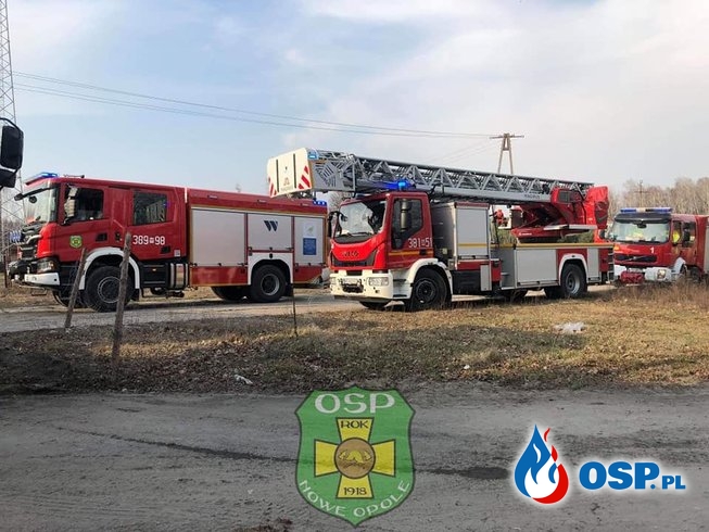 7 zastępów strażaków gasiło pożar pustostanu OSP Ochotnicza Straż Pożarna
