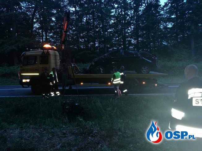 Nocny wyjazd do wypadku na DK31 OSP Ochotnicza Straż Pożarna