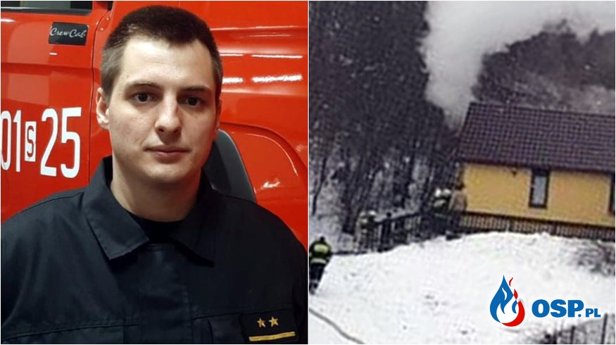 Zauważył dym, uratował 6-osobową rodzinę. "Strażakiem jest się cały czas". OSP Ochotnicza Straż Pożarna