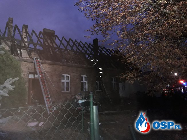 Pomoc w odbudowie domu na święta OSP Ochotnicza Straż Pożarna