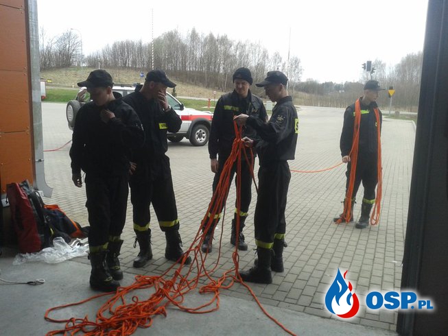 Ćwiczyli ratownictwo wysokościowe OSP Ochotnicza Straż Pożarna