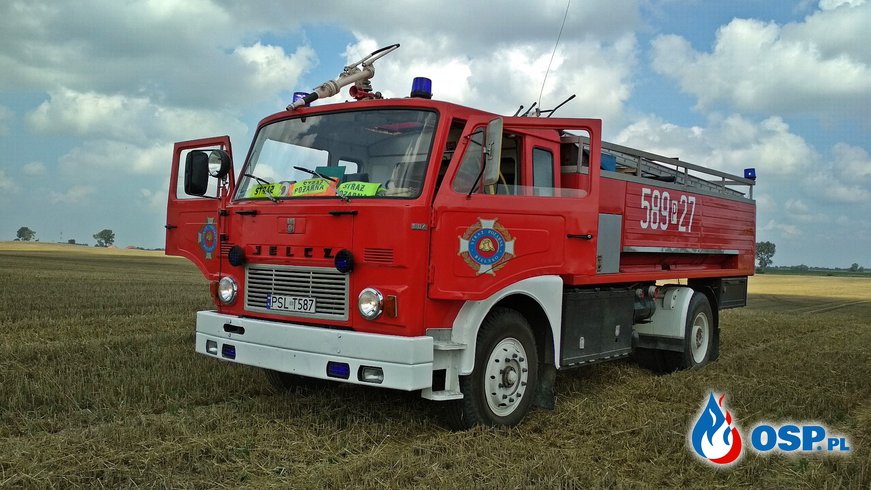 Pożar zboża na pniu w miejscowości Osówiec OSP Ochotnicza Straż Pożarna