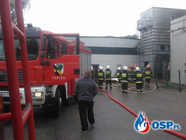 Turkowy - pożar w zakładzie stolarskim OSP Ochotnicza Straż Pożarna