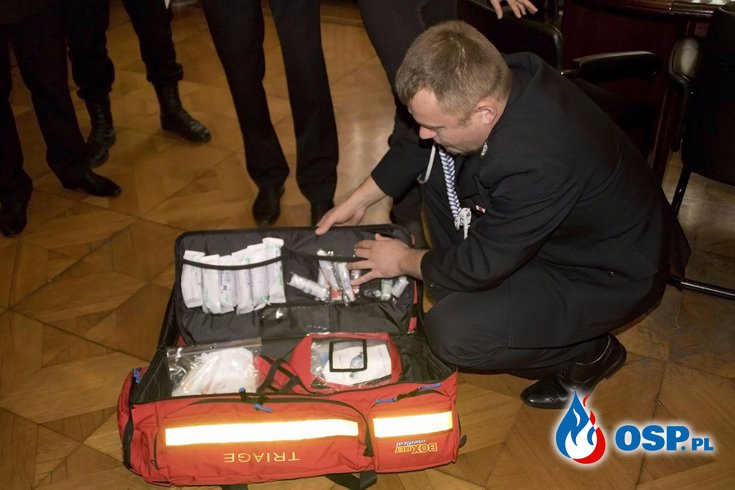 Pozyskanie torby medycznej z KRUS OSP Ochotnicza Straż Pożarna
