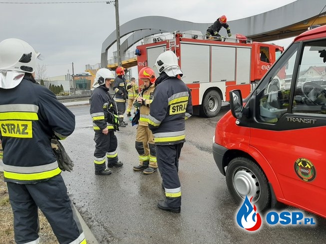 Usuwanie skutków kolizji na DK7 - 23 lutego 2020r. OSP Ochotnicza Straż Pożarna