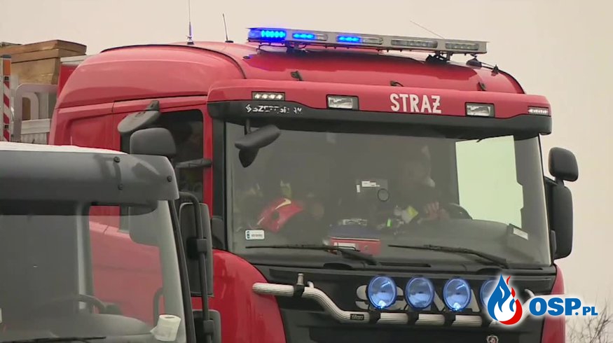 Strażacy gonili płonącą ciężarówkę. Nietypowa akcja zakończyła się sukcesem. OSP Ochotnicza Straż Pożarna